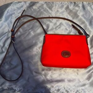 Dooney & Bourke Handbag, Nylon Crossbody Pouchette Red
